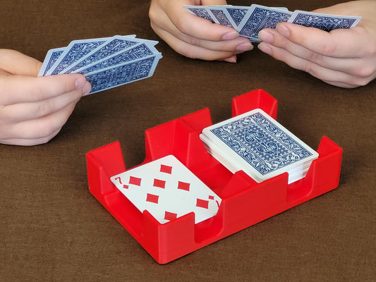 Playing Card Tray: Canasta, Rummy, Skip-Bo, UNO - Made in USA