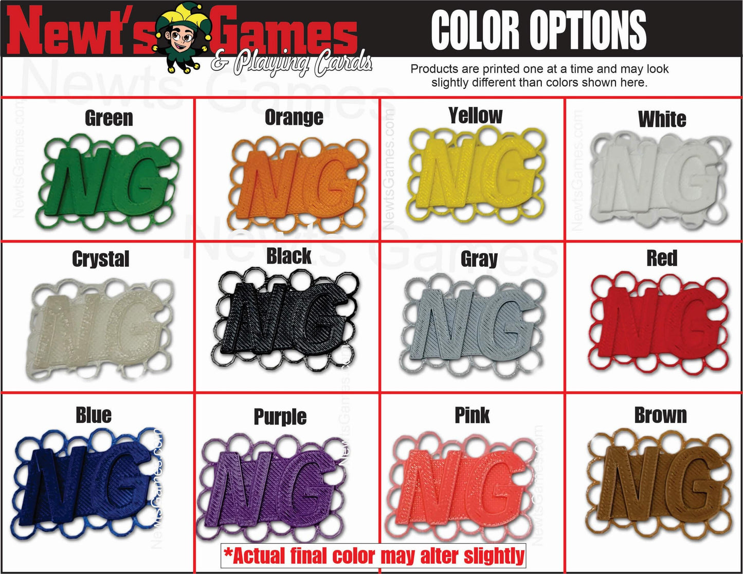 Suited Trump Marker Token Set: Plastic Card Games Indicator