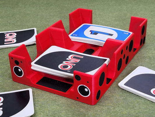 Ladybug Playing Card Tray: Plastic, 2 Deck, Made in USA