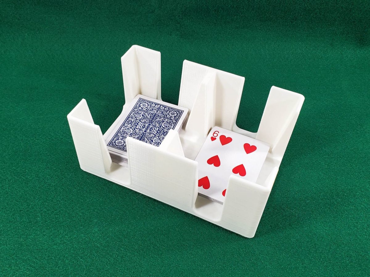 Six 6 Deck Cardian Playing Card Tray Holder Made In USA Newt S