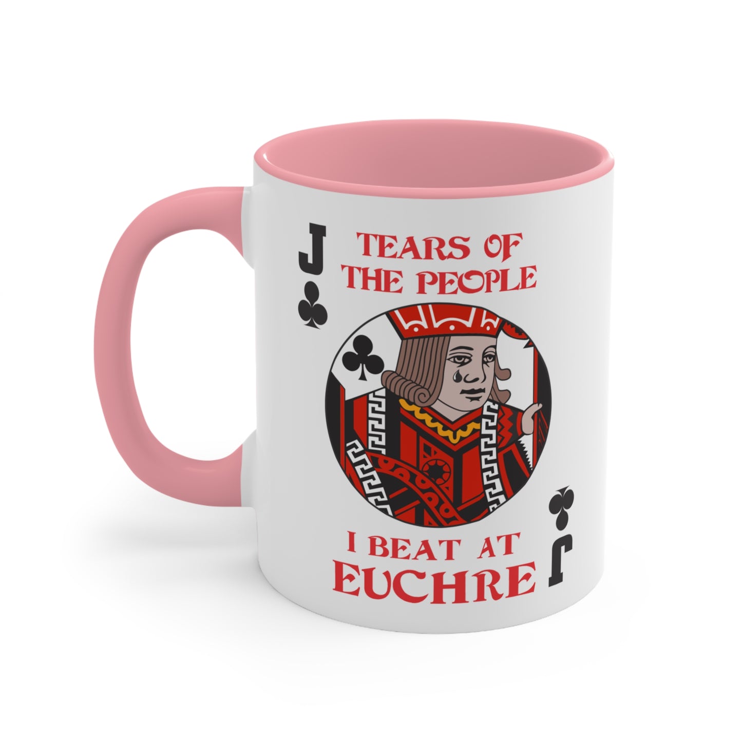 Tears of the People I Beat at Euchre Mug | Playing Card Jack Accent