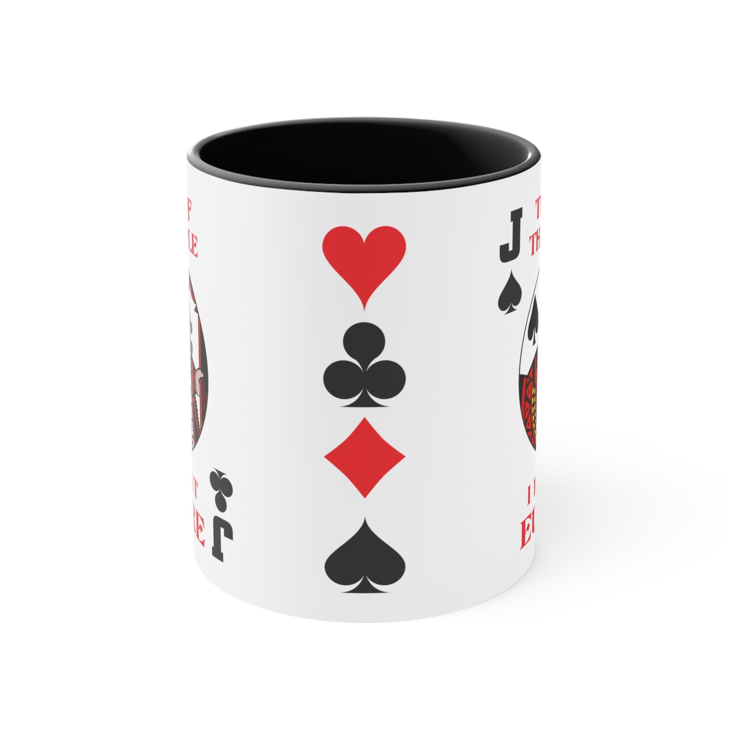 Tears of the People I Beat at Euchre Mug | Playing Card Jack Accent