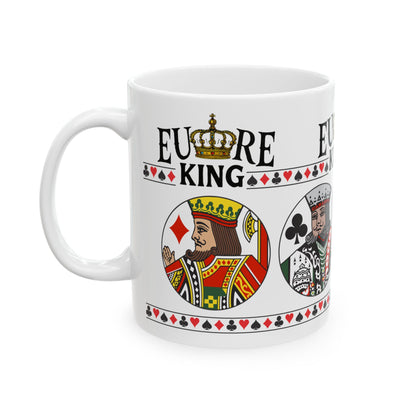 Euchre King Mug | Playing Card Queen design, Ceramic Mug