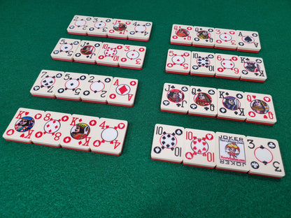 Poker Playing Card Tiles: Two-Tone Plastic Card Deck, Made in USA