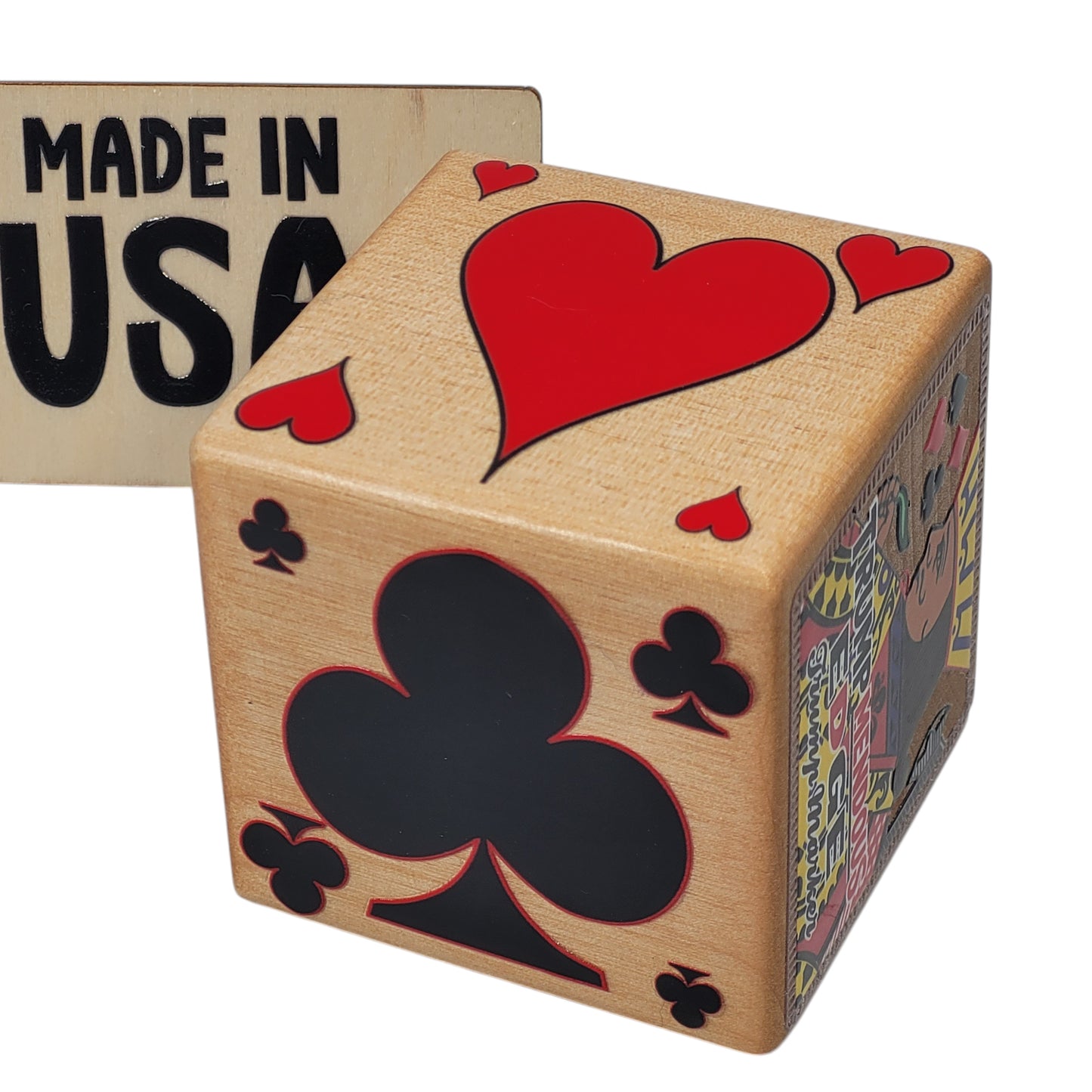 Suited Trump Indicator: Trumpmendous EDGE Maple Wood Card Game Marker - Made in USA