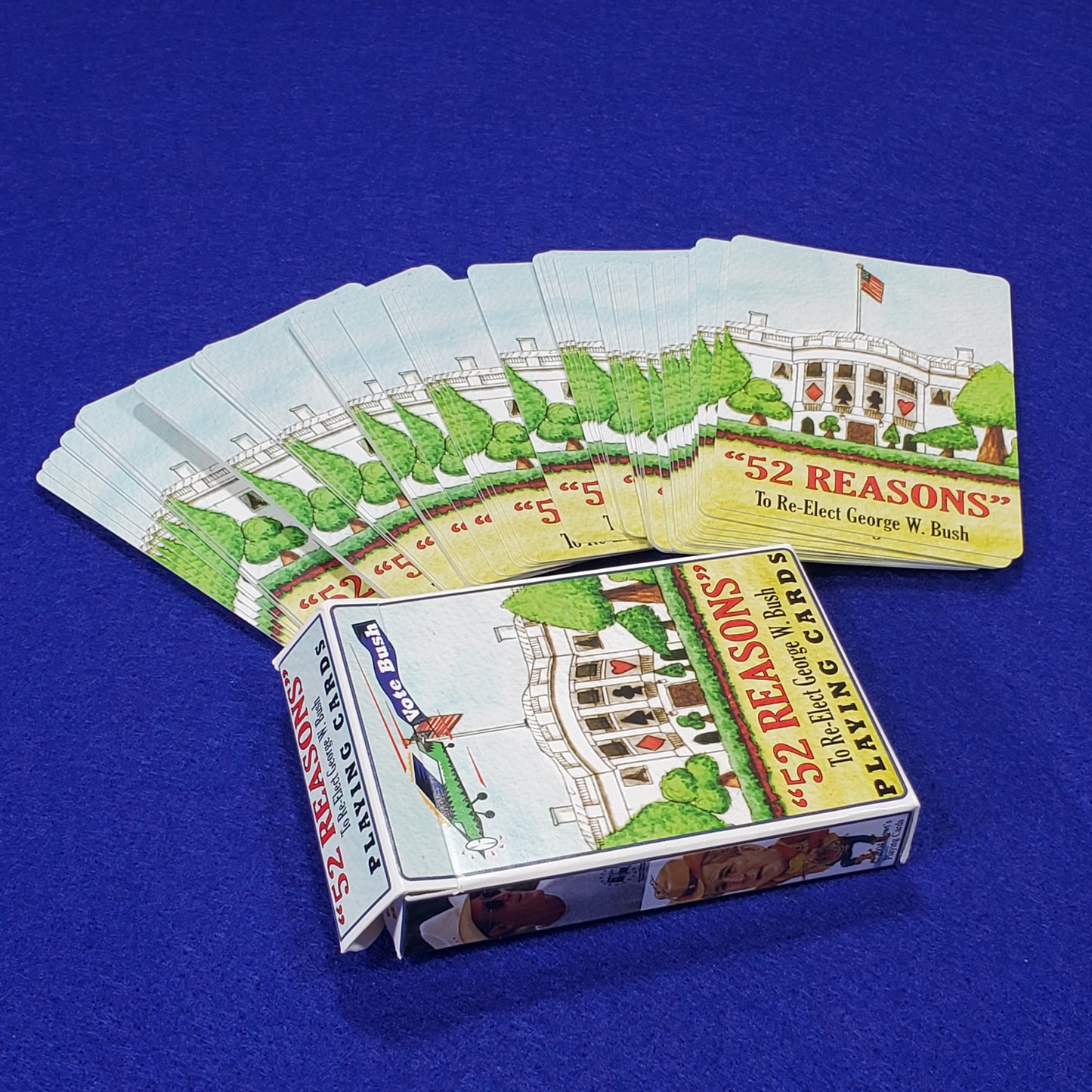 52 Reasons to Re-Elect George W. Bush Playing Cards - Vintage (2004)