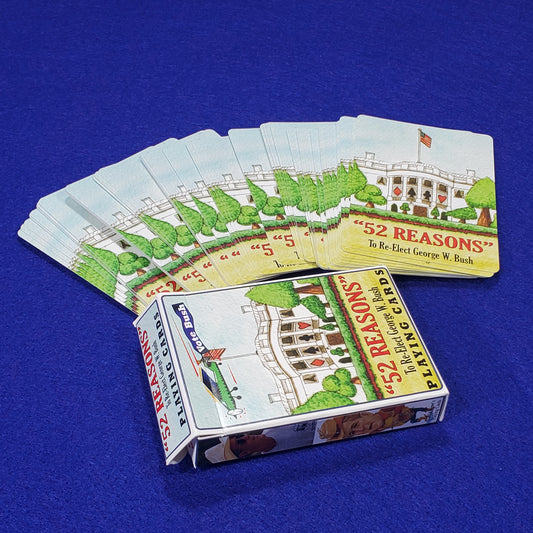 52 Reasons to Re-Elect George W. Bush Playing Cards - Vintage (2004)