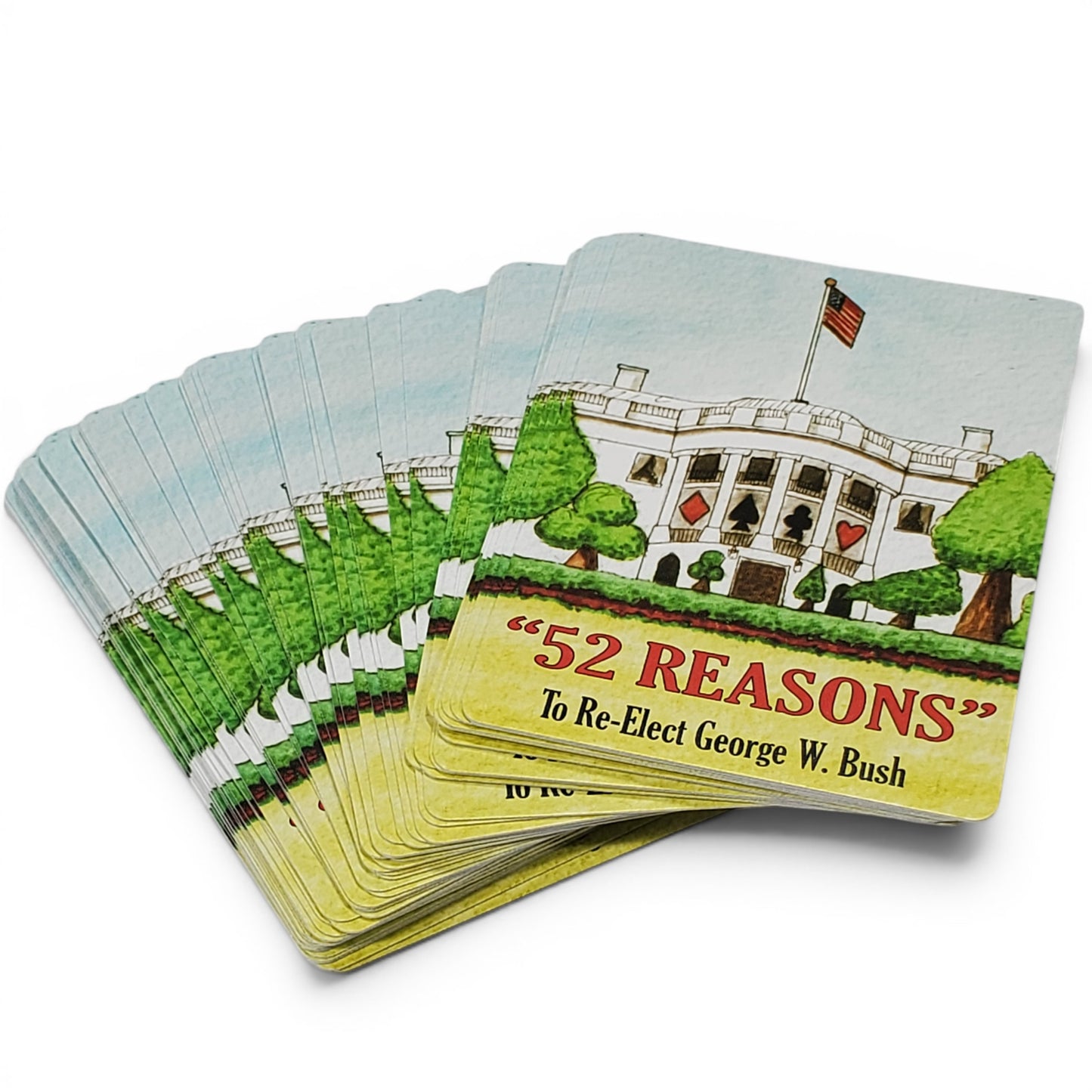 52 Reasons to Re-Elect George W. Bush Playing Cards - Vintage (2004)