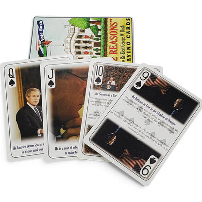 52 Reasons to Re-Elect George W. Bush Playing Cards - Vintage (2004)
