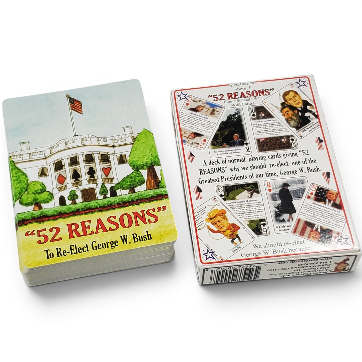 52 Reasons to Re-Elect George W. Bush Playing Cards - Vintage (2004)