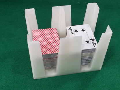 12-Deck Playing Card Tray: Canasta, Samba, Hand & Foot Card Games