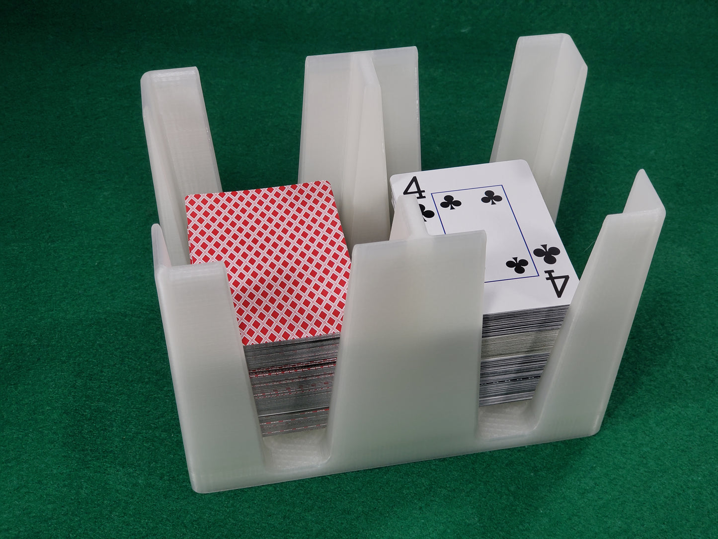 12-Deck Playing Card Tray: Canasta, Samba, Hand & Foot Card Games