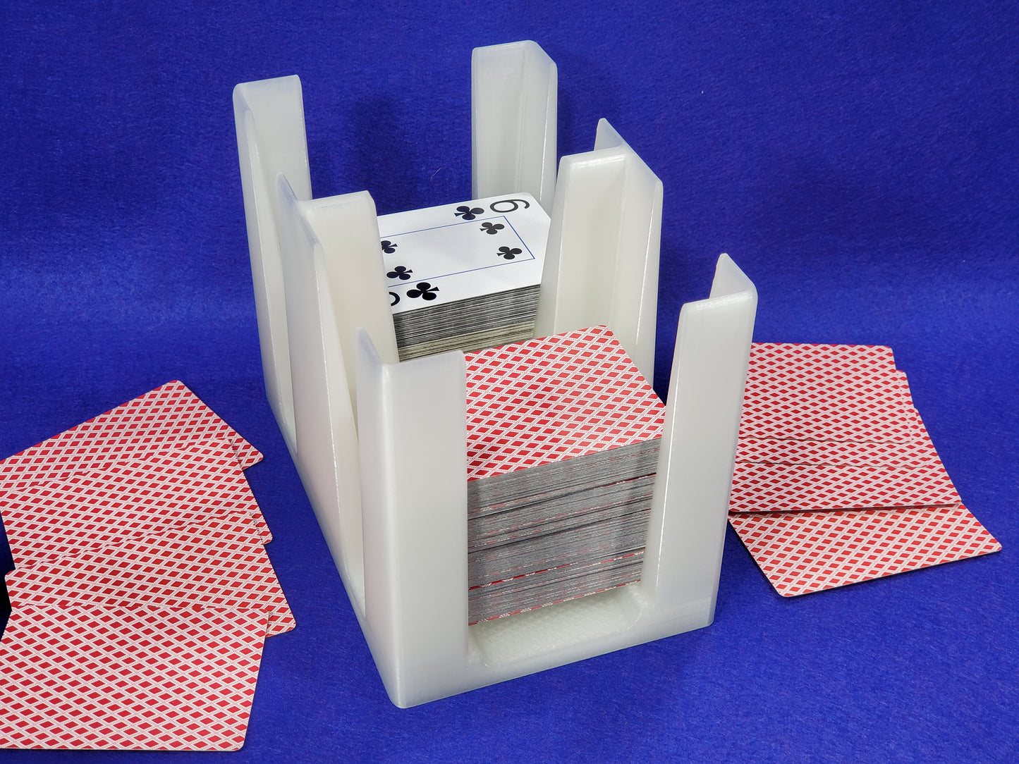 12-Deck Playing Card Tray: Canasta, Samba, Hand & Foot Card Games