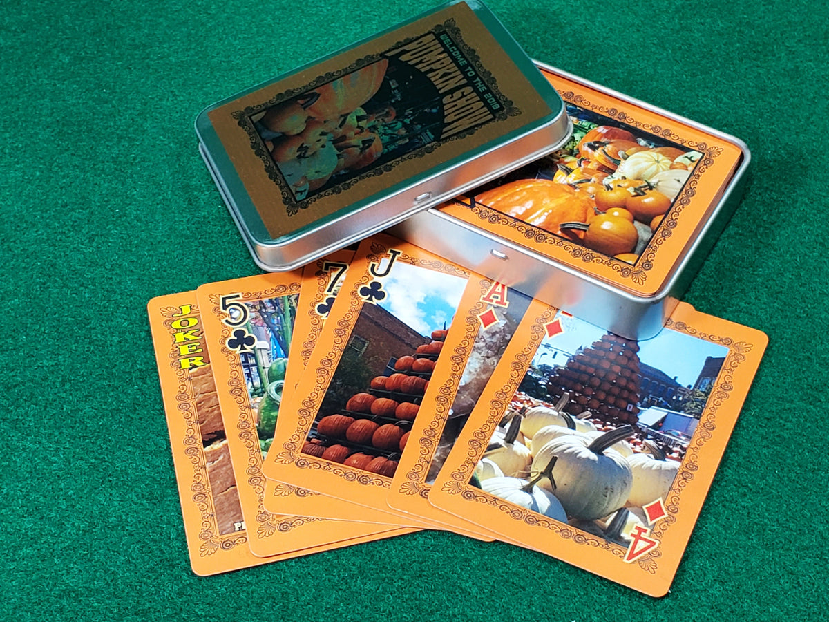 Welcome to the 2018 Pumpkin Show Collectible Playing Cards in a Tin - LIMITED EDITION 50 Decks