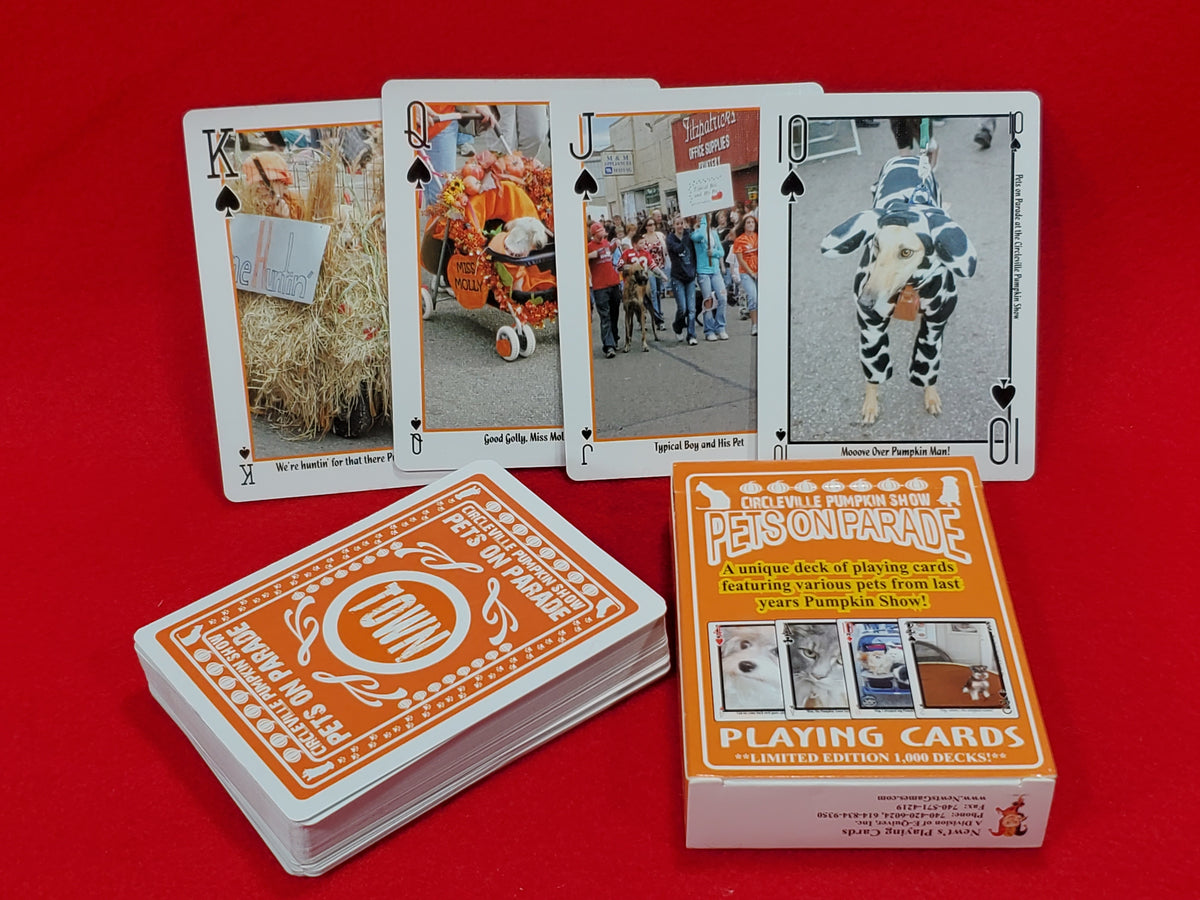 Pets On Parade Pumpkin Show Playing Cards - From 2007
