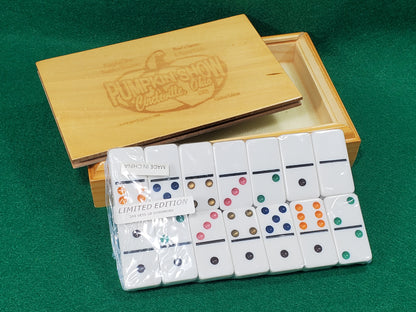 Pumpkin Show Double 6 Domino Set - From 2009