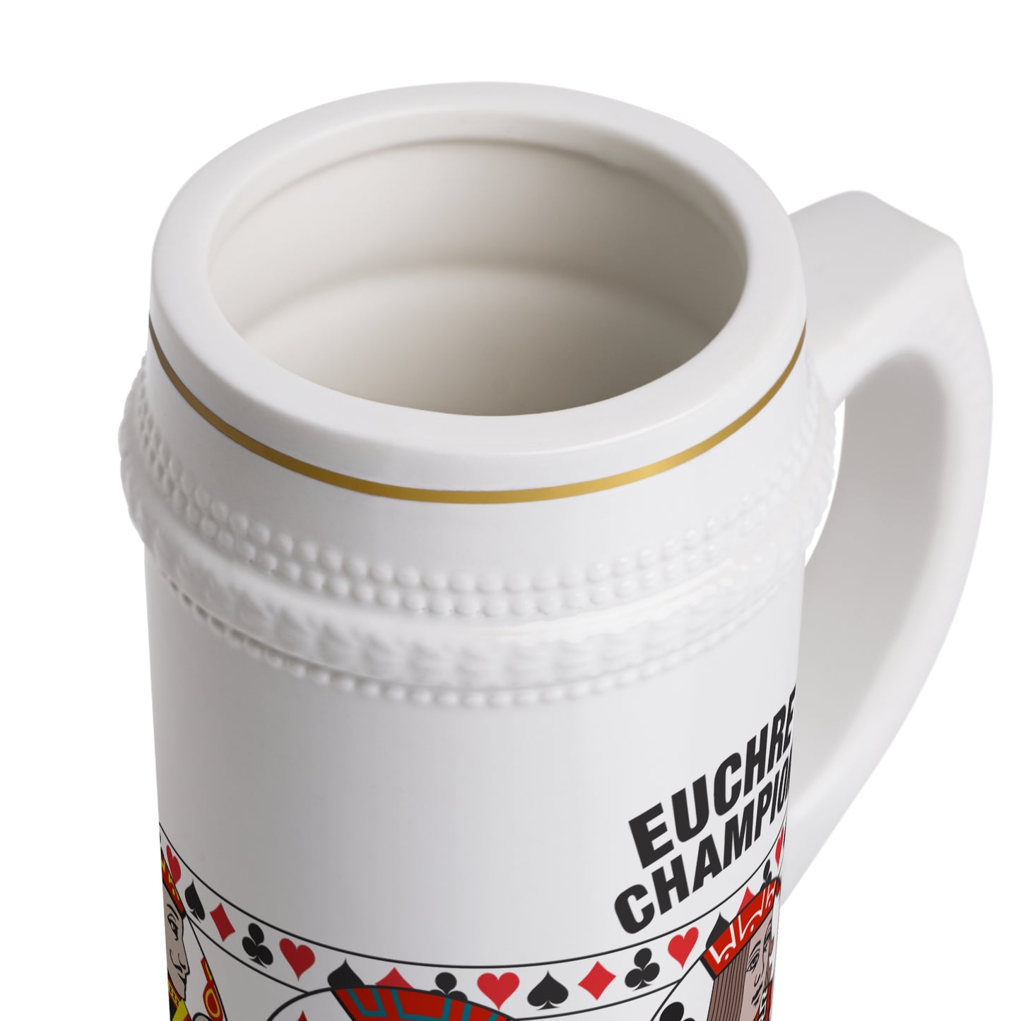 Euchre Championship Stein or Mug: Tournament Trophy or Gift Idea