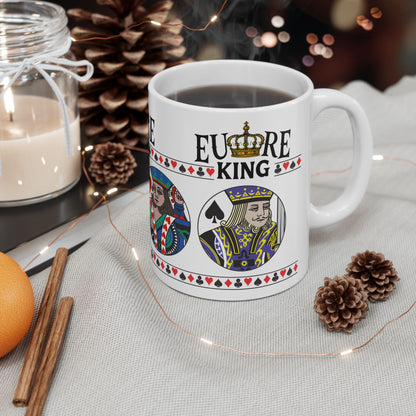 Euchre King Mug | Playing Card Queen design, Ceramic Mug