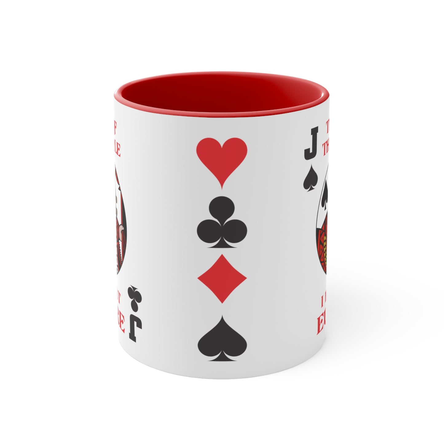 Tears of the People I Beat at Euchre Mug | Playing Card Jack Accent