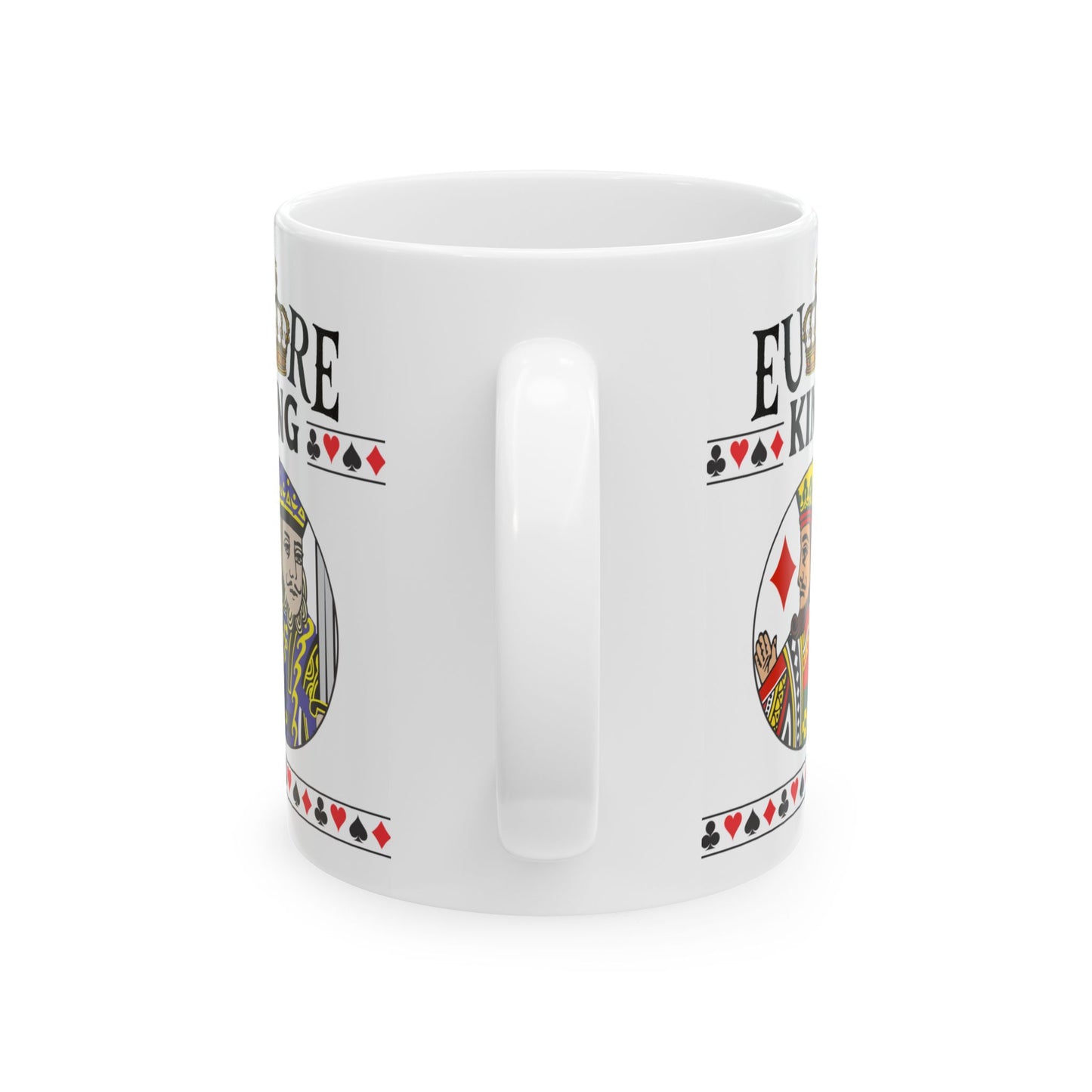 Euchre King Mug | Playing Card Queen design, Ceramic Mug