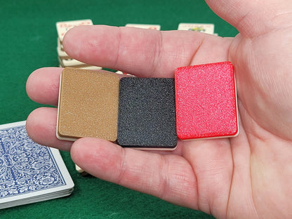 Poker Playing Card Tiles: Two-Tone Plastic Card Deck, Made in USA