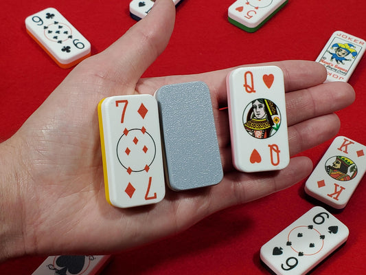 Cardian Poker Dominoes (MOD): Standard 52+2 Jokers Playing Card Deck, Made in USA