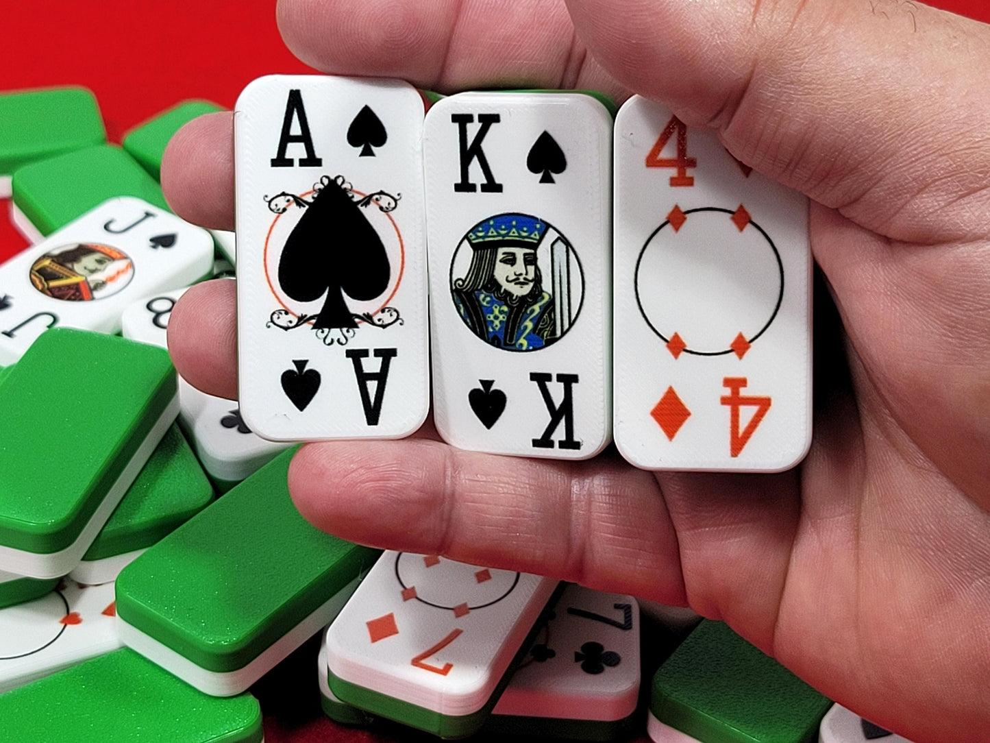 Cardian Poker Dominoes (MOD): Standard 52+2 Jokers Playing Card Deck, Made in USA