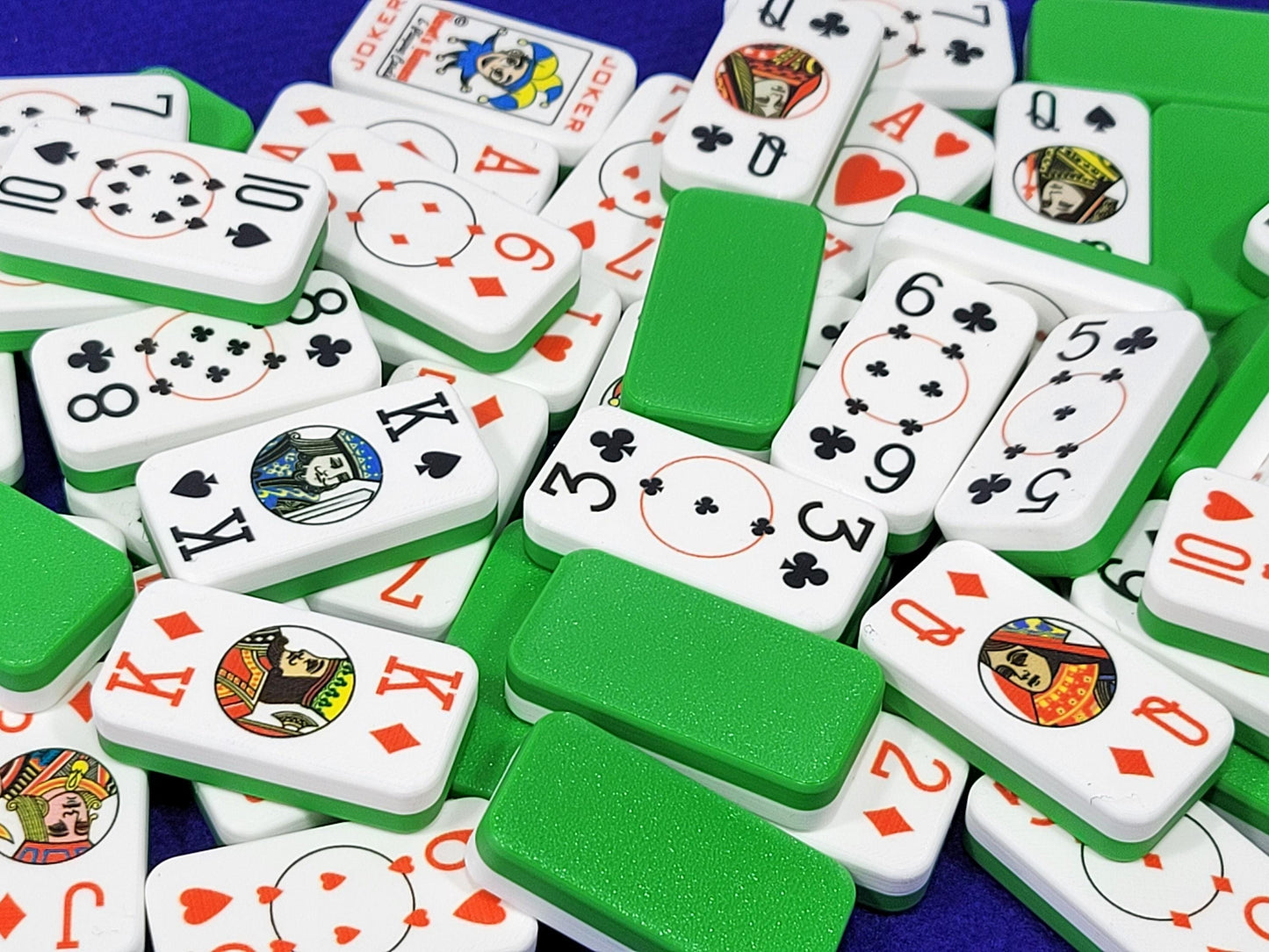 Cardian Poker Dominoes (MOD): Standard 52+2 Jokers Playing Card Deck, Made in USA