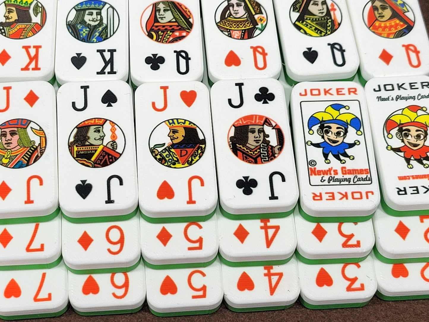 Cardian Poker Dominoes (MOD): Standard 52+2 Jokers Playing Card Deck, Made in USA