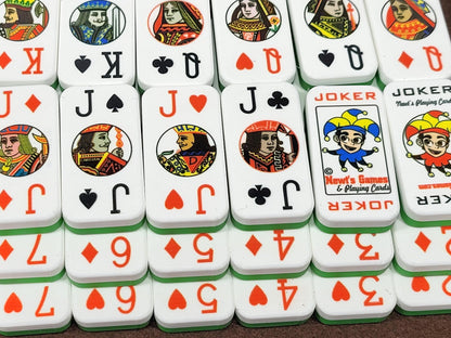 Cardian Poker Dominoes (MOD): Standard 52+2 Jokers Playing Card Deck, Made in USA