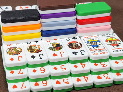 Cardian Poker Dominoes (MOD): Standard 52+2 Jokers Playing Card Deck, Made in USA