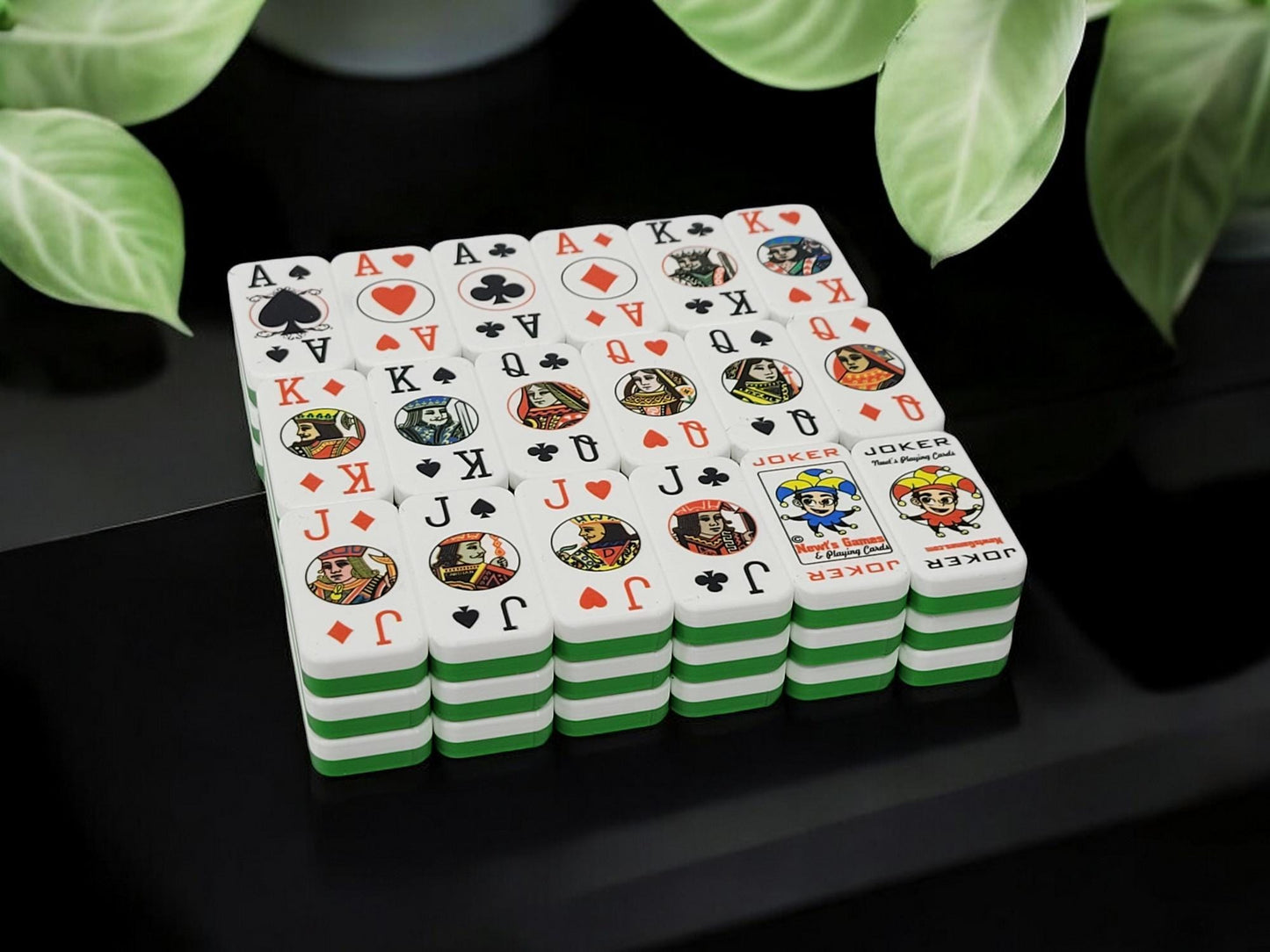 Cardian Poker Dominoes (MOD): Standard 52+2 Jokers Playing Card Deck, Made in USA