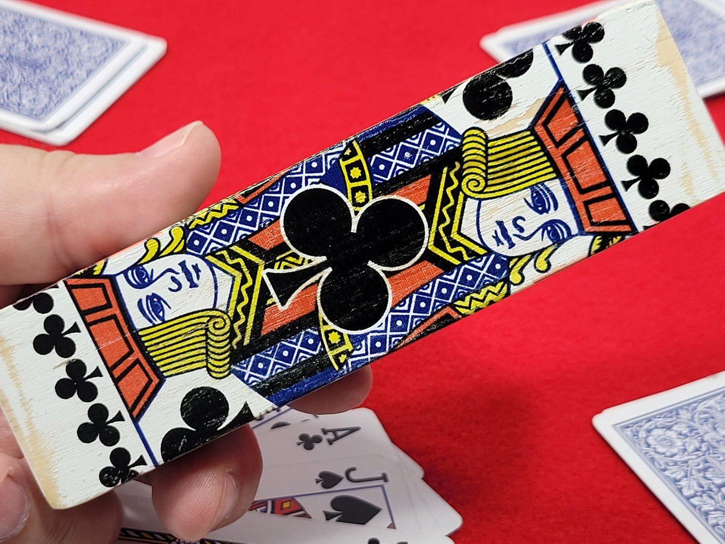 Jacks are Better Poker Gift Suit Indicator: Wood Playing Card Guard