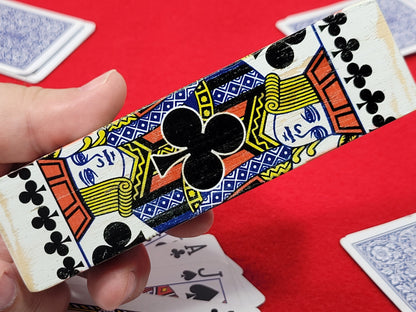 Jacks are Better Poker Gift Suit Indicator: Wood Playing Card Guard