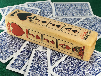 Euchre Suited Trump Club: Wood, Card Ranking Indicator - Made in USA