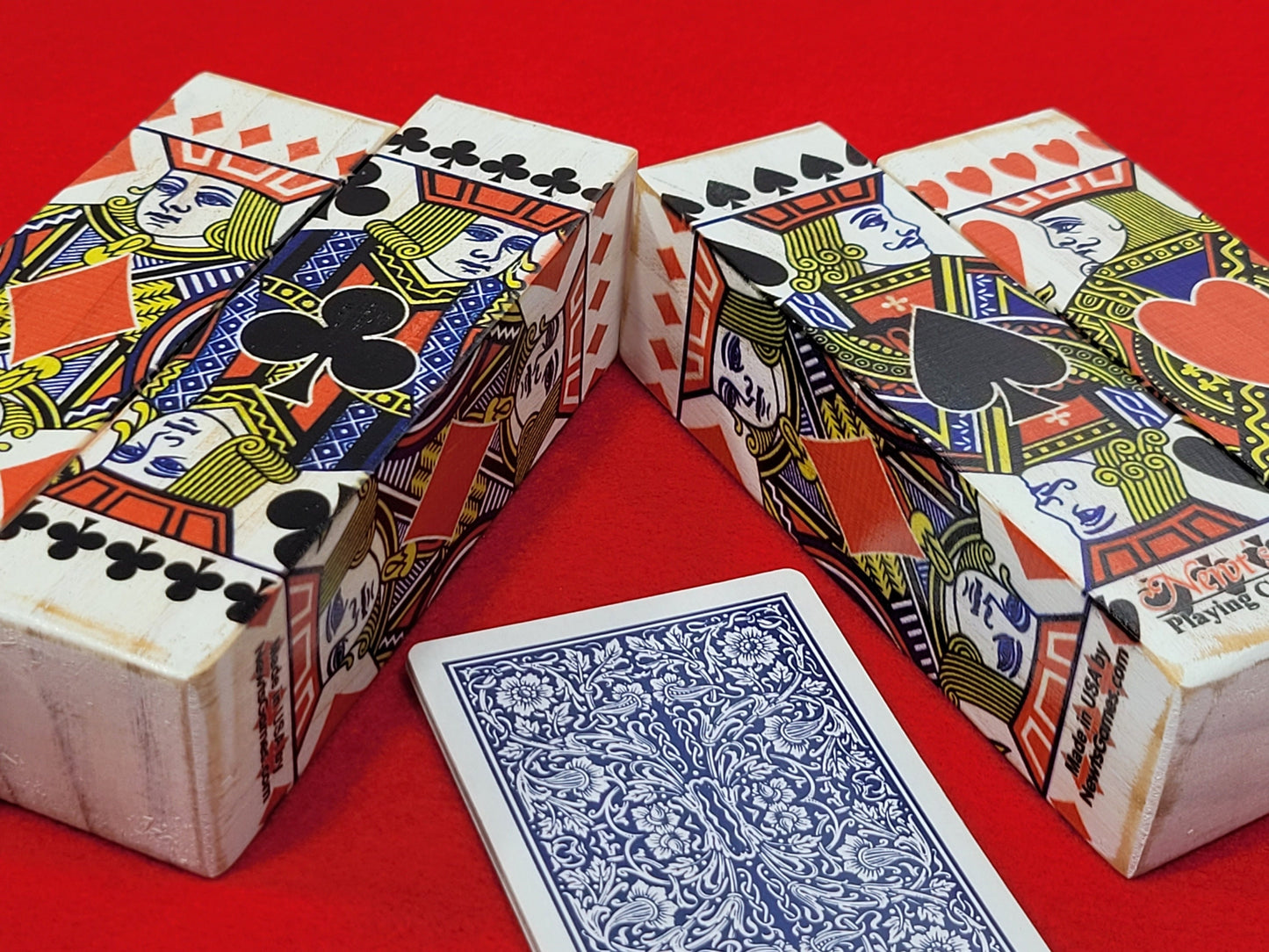 Jacks are Better Poker Gift Suit Indicator: Wood Playing Card Guard