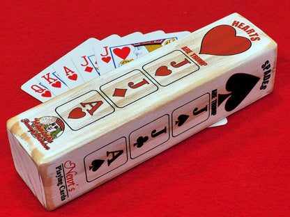 Euchre Suited Trump Club: Wood, Card Ranking Indicator - Made in USA