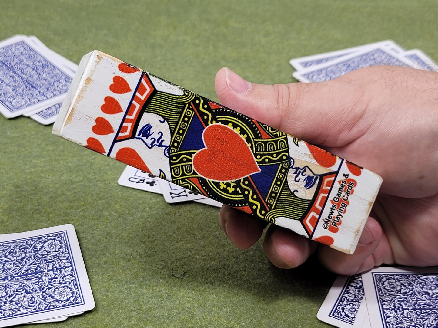 Jacks are Better Poker Gift Suit Indicator: Wood Playing Card Guard
