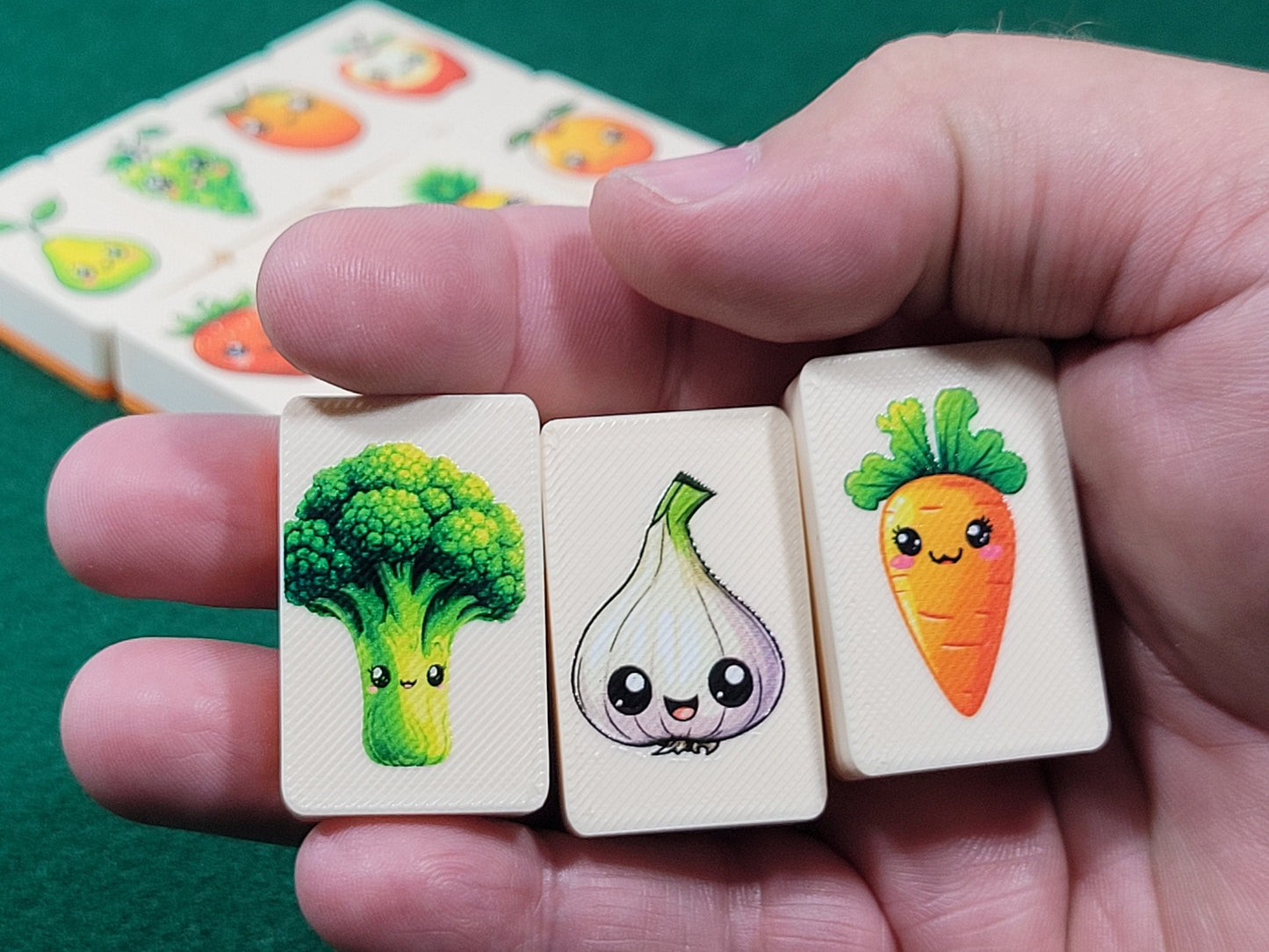 Fruit & Veggie Mahjong Tile Game: Seaside Escape, Made in USA