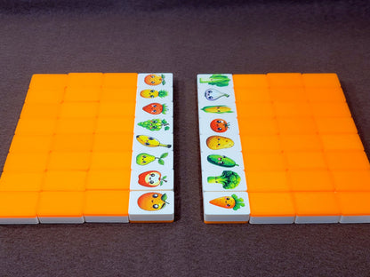 Fruit & Veggie Mahjong Tile Game: Seaside Escape, Made in USA