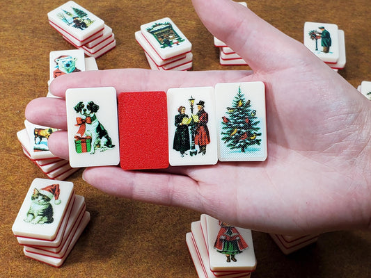 Christmas Mahjong Tile Game: Seaside Escape, Memory Match - Made in USA