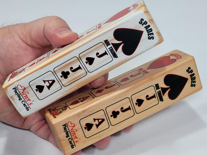 Euchre Suited Trump Club: Wood, Card Ranking Indicator - Made in USA