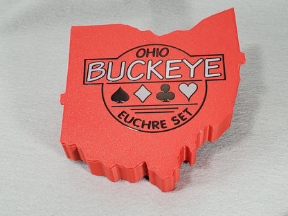 Ohio Buckeye Euchre Card Box Set: Includes Buckeye Trivia Cards & Trump Markers