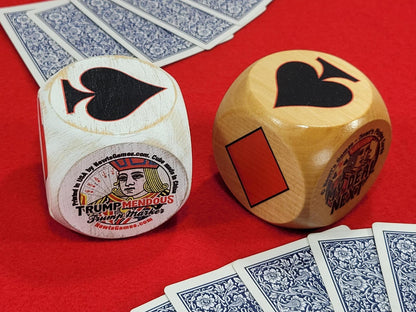 Maple Wood Trump Indicator: Original Trumpmendous suited marker for playing card games (2.5 inch)