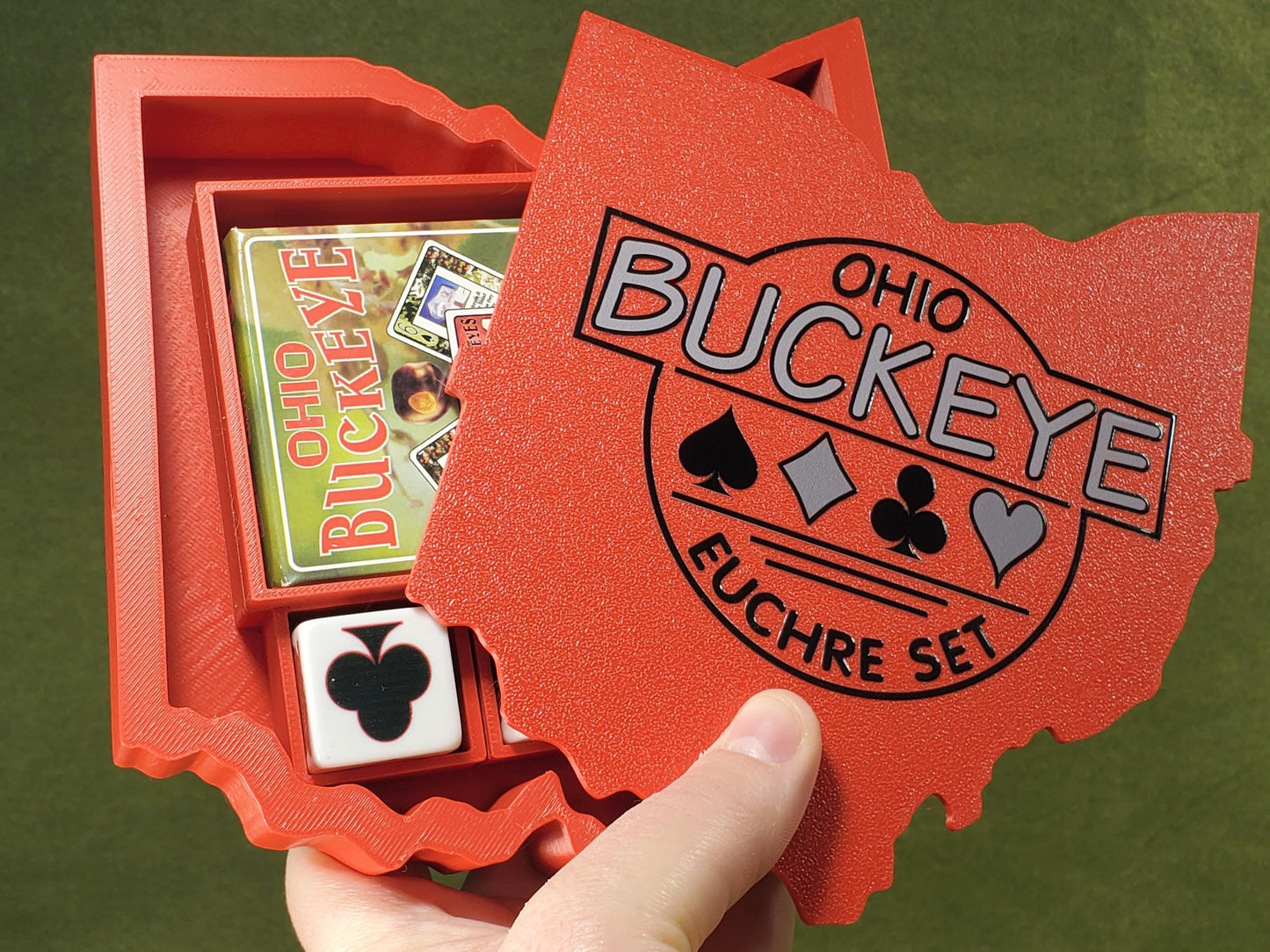 Ohio Buckeye Euchre Card Box Set: Includes Buckeye Trivia Cards & Trump Markers