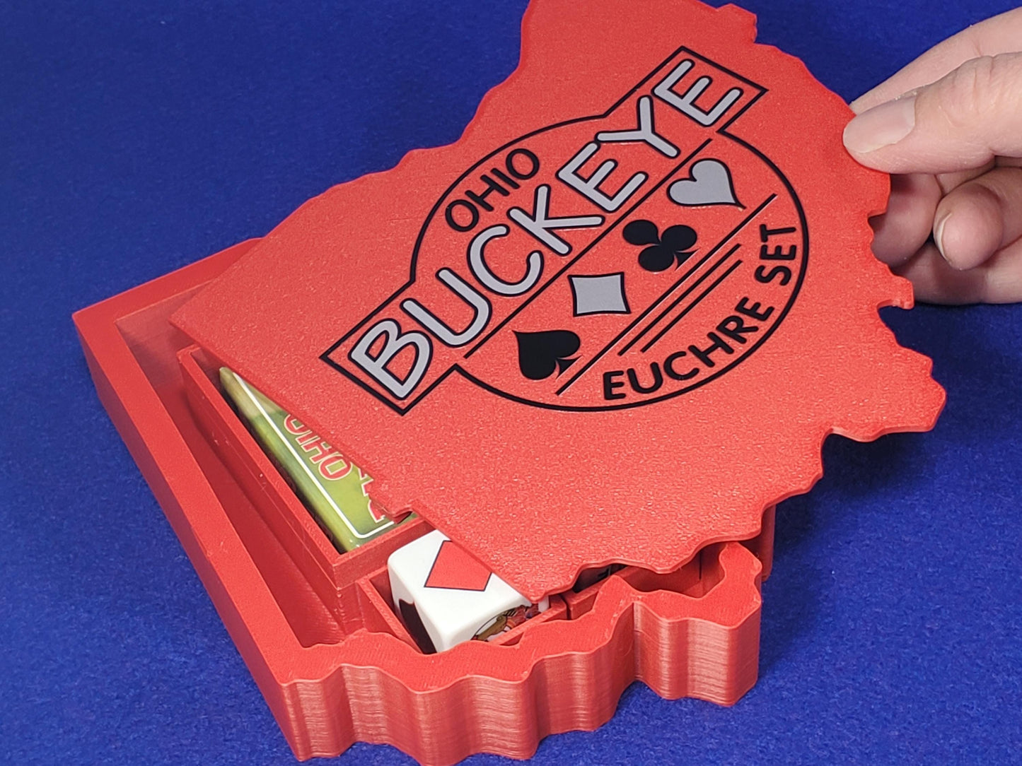 Ohio Buckeye Euchre Card Box Set: Includes Buckeye Trivia Cards & Trump Markers