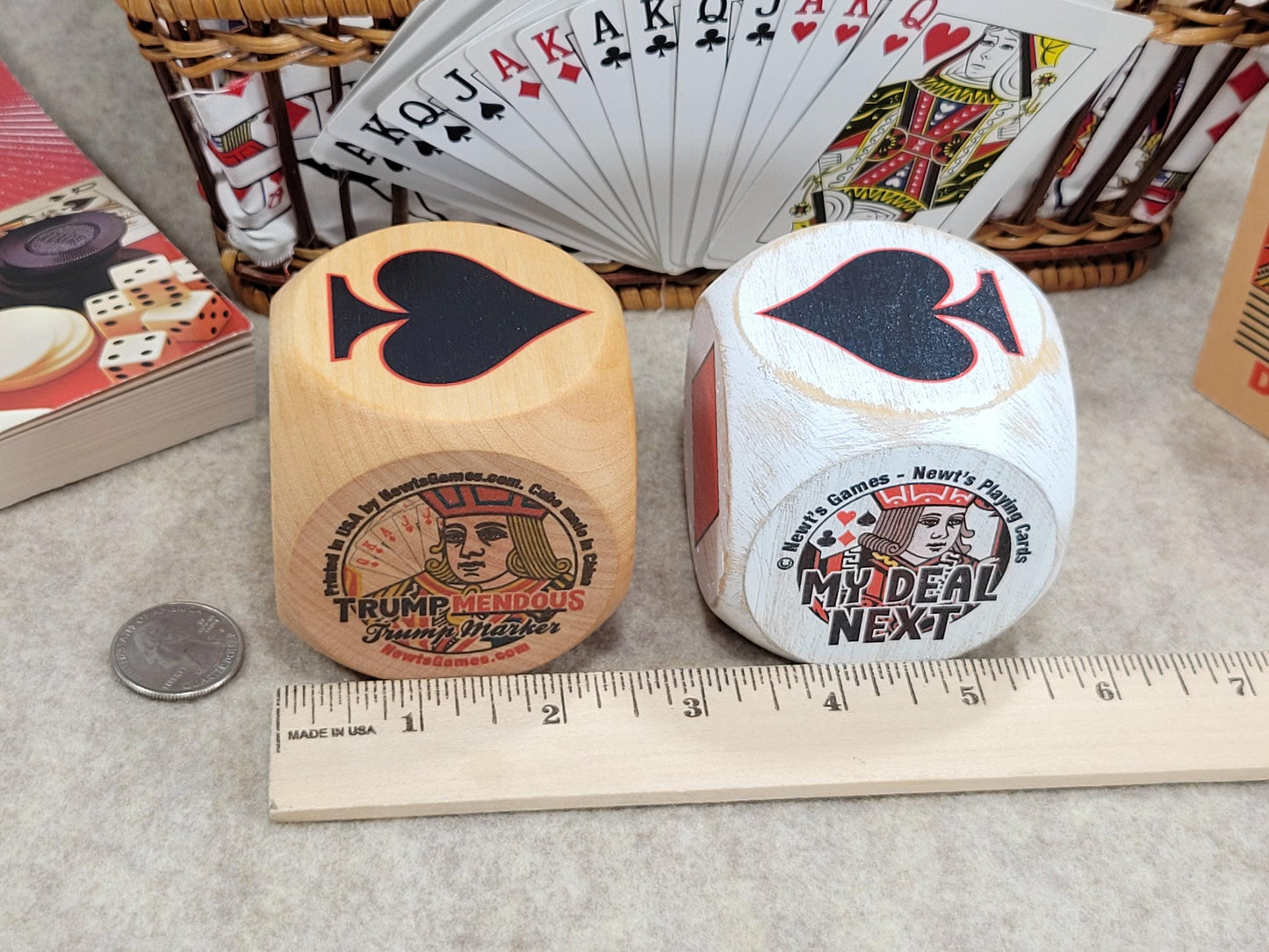 Maple Wood Trump Indicator: Original Trumpmendous suited marker for playing card games (2.5 inch)