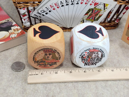 Maple Wood Trump Indicator: Original Trumpmendous suited marker for playing card games (2.5 inch)