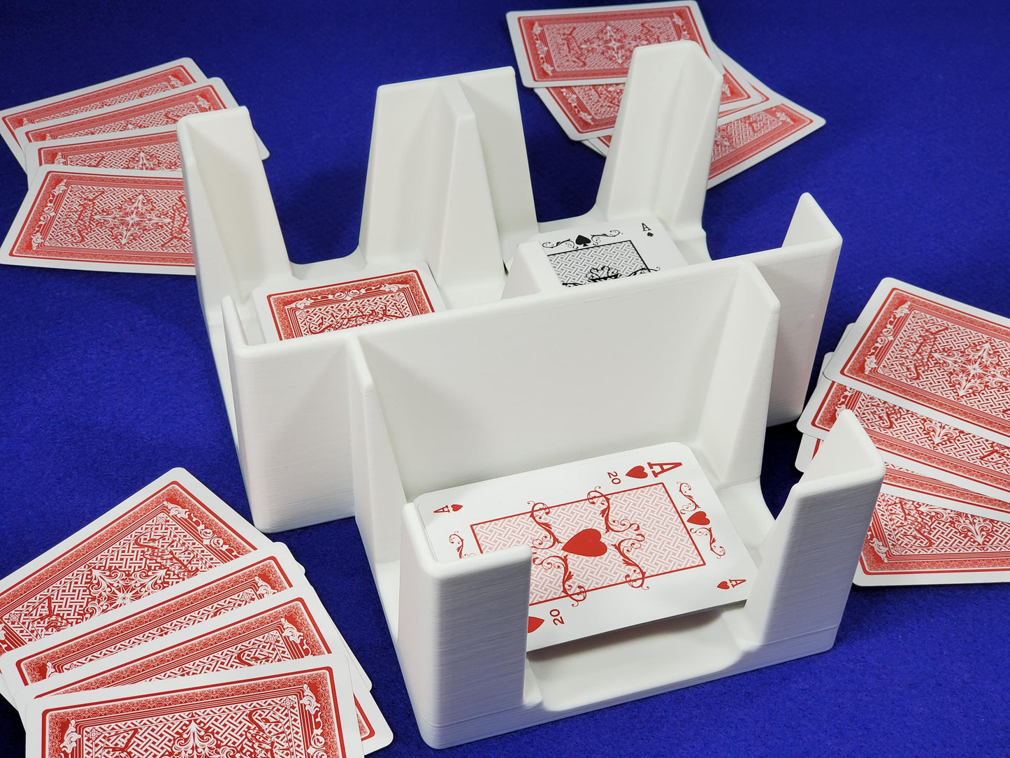 9-Deck Playing Card Tray: Canasta, Hand & Foot, Samba - Made in USA