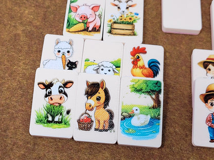 Chibi Farm Character Mahjong Tile Game: Seaside Escape, Memory Match - Made in USA